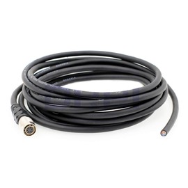 DRRI Hirose 6 Pin Female(HR10A-7P-6S ) Flex Cable for Basler GIGE AVT CCD Camera (Stright Cable)