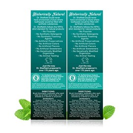 Dr. Sheffieldâ€TMs Certified Natural Toothpaste, 5 OZ (Wintergreen) - 2 Pack