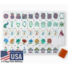 Sierra Mahjong  Acrylic Mahjong Tiles  4-layer Engraved American Mahjong Tiles OMM RTS WonderColor: Pink