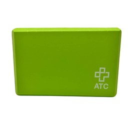 ATC Handels GmbH Yoga Block Aid for Asanas, Pilates and Yoga Exercises - Stretching Block, Yoga Block, Yoga Brick, Green