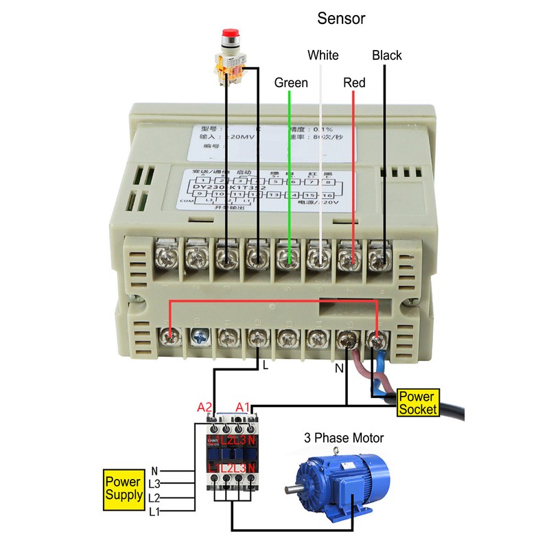 Weighing Scale Load Cell Amplifier 6 Digit Display Weight Transmitter
