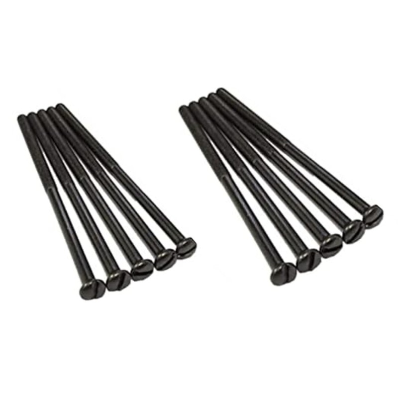 Generic Pack of 10 Electrical Screws 75mm X 3.5mm Black