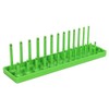 Sealey Sh1414Hv Socket Holder 1/4in Sq Drive 4-15Mm Hi-Vis Green