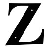Village Wrought Iron Wrought Iron Letter Z Medium 12" (Made