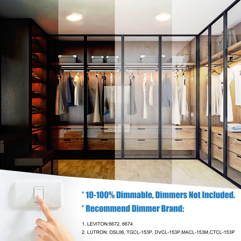 MingBright 6 Inch LED Closet Light, Ultra-Thin Motion Sensor Ceiling