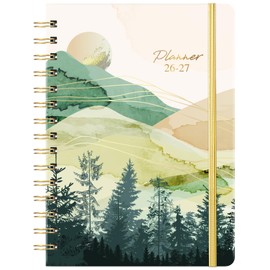 2026-2027 Planner - 2026-2027 Academic Planner Weekly and Monthly from JUL.2026 - JUN. 2027, 6.4" x 8.5", Academic Year Calendar 26-27 with Monthly Tabs, Sturdy Cover, Premium Paper, Strong Twin-wire, Back Pocket