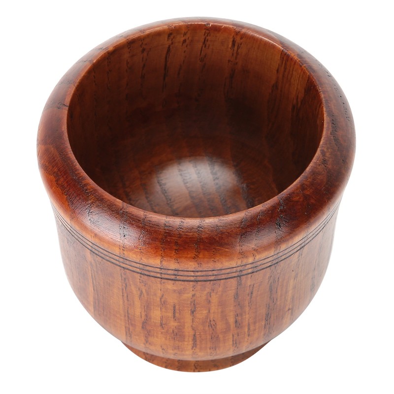 Wooden Grinding Bowl Household Kitchen Manual Garlic Ginger Spices Grinder