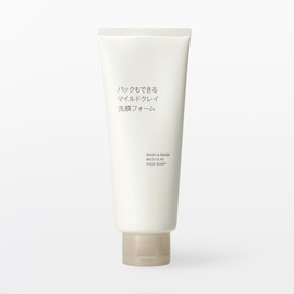 MUJI 76811862 Mild Clay Facial Cleansing Foam, 5.3 oz (150 g)