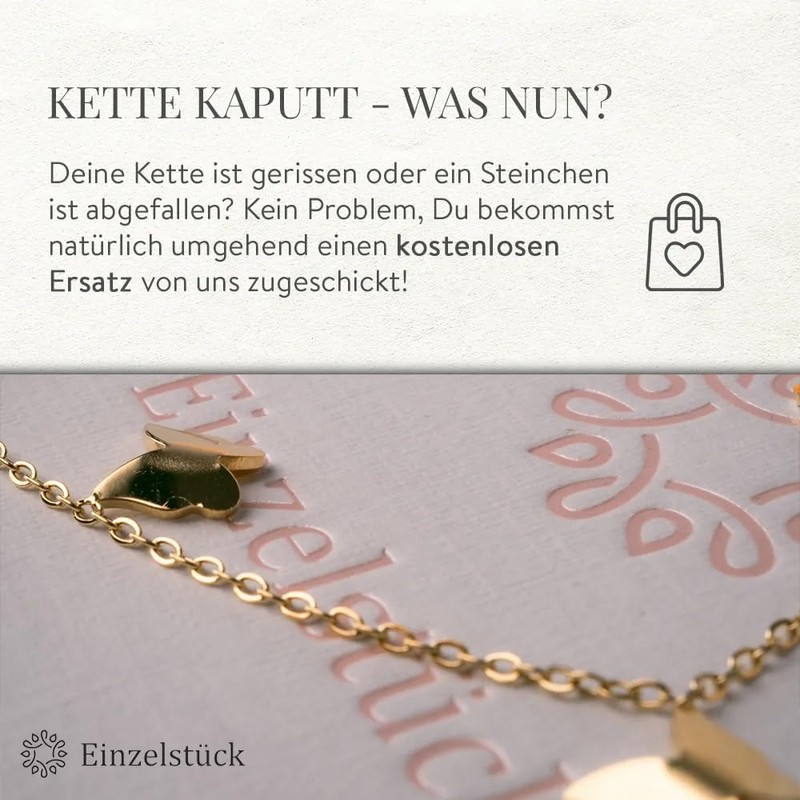 Einzelstück Daisy Anklet, Sterling Silver, Rose Gold