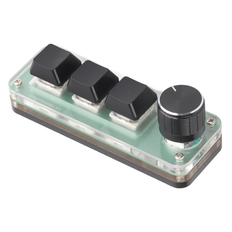 3 Key Small Keypad Multifunctional Shortcut RGB Backlight USB Mechanical