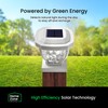 HOME ZONE Security Solar Post Cap Lights - Decorative Glass