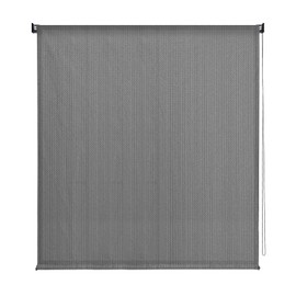 VICLLAX Outdoor Roller Shade, Patio Blinds Roll Up Shade (7' W X 8' L), Grey