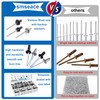 smseace 780Pcs Black Aluminum Pop Rivets with Washers Assortment Kit