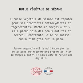 Sesame Organic Vegetable Oil - MY COSMETIK - 10 ml