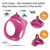 Vest Harness curli Clasp Air-Mesh Fuchsia 3XS