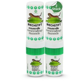 Loombergs TB Nose Stick & Smelling Pen Pack of 2 - Natural Nasal Inhaler with Essential Oils & Menthol, Thai Aroma Stick for Freshness, Concentration & On the Go