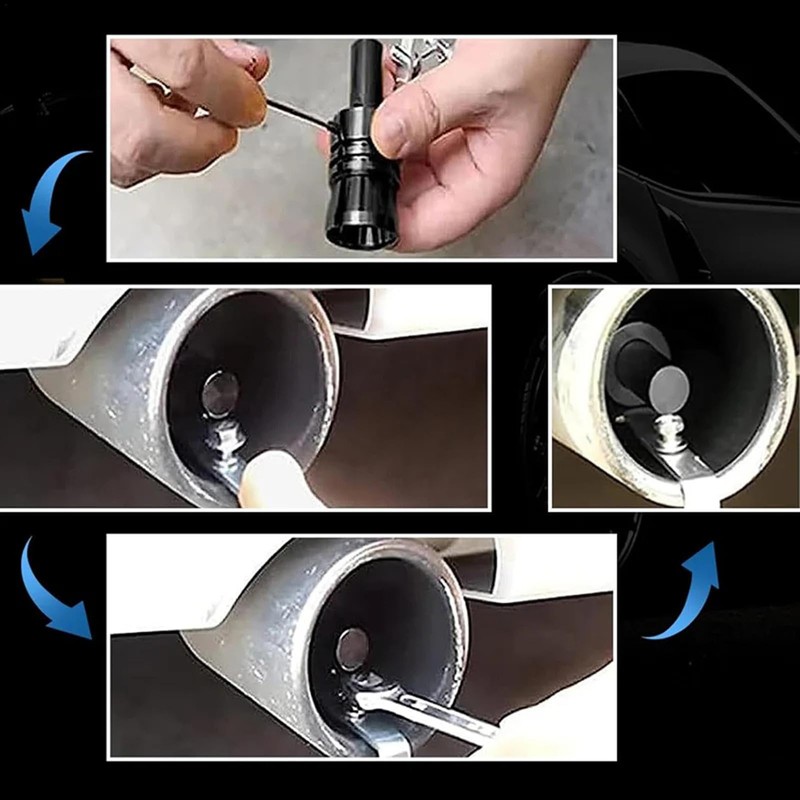 Car Exhaust Turbo, Exhaust Sound Enhancer, Car Turbine, Exhaust Muffler