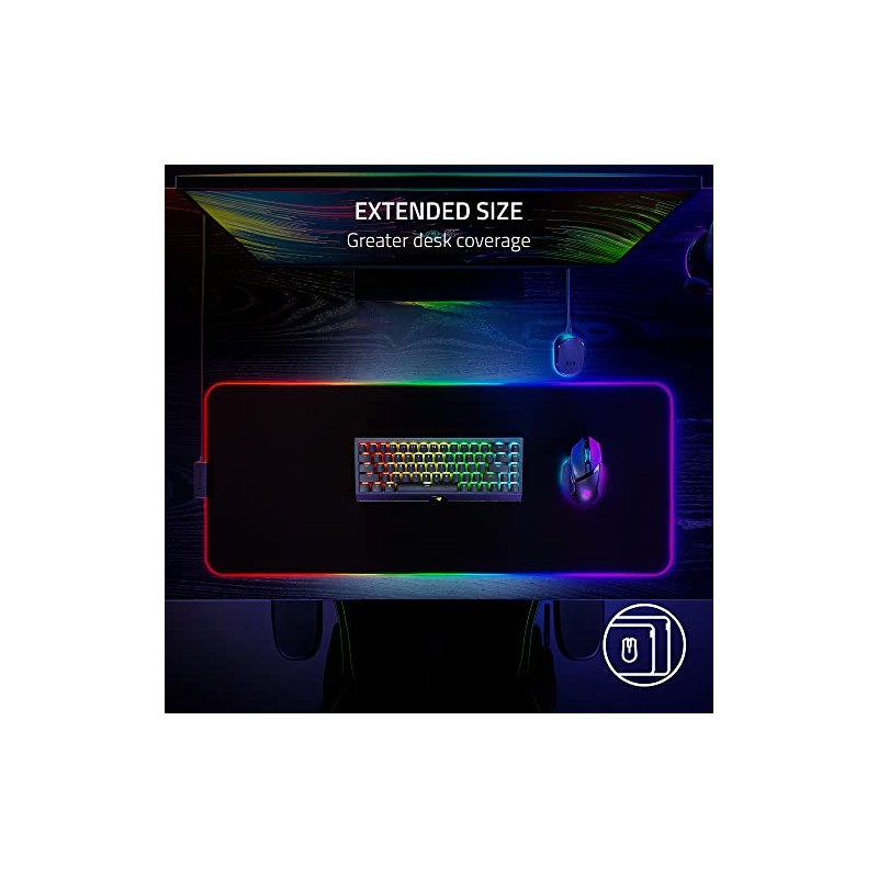 Razer Strider Chroma - Alfombrilla para Ratón Gamer Extendida