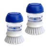 CELOX Dish Scrub Brush with Soap Dispenser, Palm Brush Kitchen