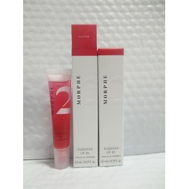 MORPHE 2 GLASSIFIED LIP OIL FLUTTER 0.29 OZ 2 PC LOT BOXED