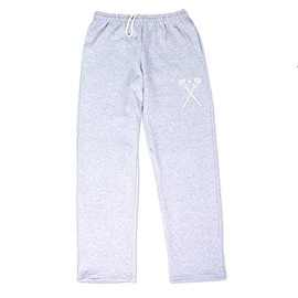 ChalkTalkSPORTS Guys Lacrosse Sticks Sweatpants | Fleece Lined Sweatpant | Gray | Adult X-Large