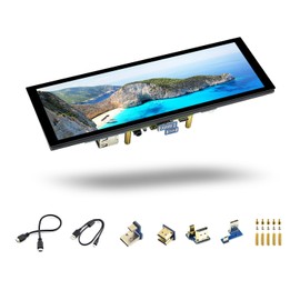 LUCKFOX 7.9-inch HDMI Touchscreen LCD Display, Waveshare 400(H) x 1280(V) Pixels IPS Screen, 60Hz Computer Monitor, for Raspberry Pi OS/Ubuntu/Jetson Nano/PC Windows 11/10/8.1/8/7