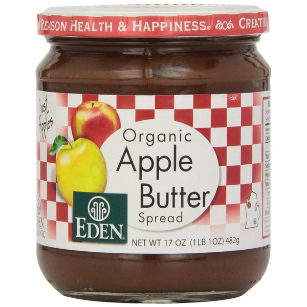 Eden Foods Apple Butter, Og, 17 Ounce (Pack of 3)