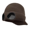 Clakllie Knitted Hat with Visor for Men Women Thermal Skull