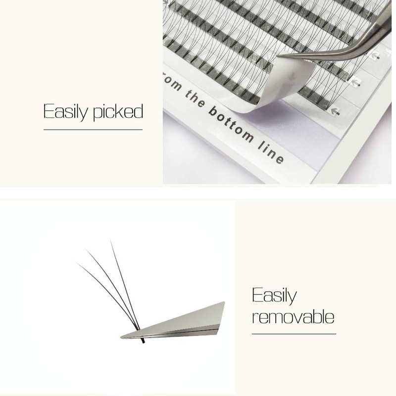 EMEDA Premade Volume Fans 3D Eyelash Extensions Set, 0.07 mm,