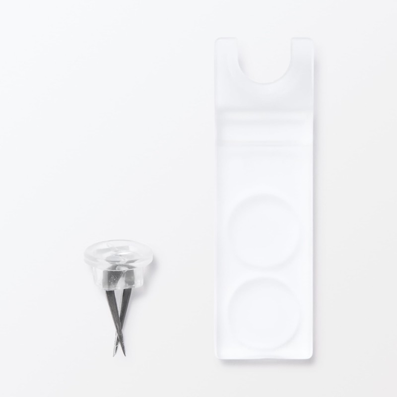MUJI NEK46A3A Acrylic Wall Display L-Shaped, Approx. Width 3.9 x