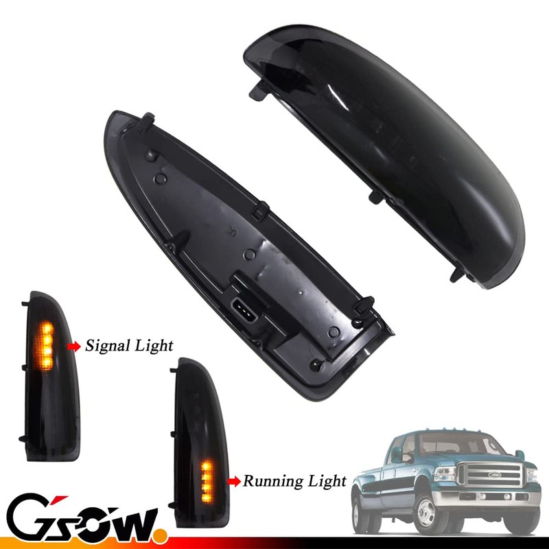 2 PCS LED Side Mirror Marker Lights for Ford 2003-2007
