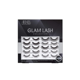 ARDELL Professional Glam Lash Collection, Variety Pack 10 Artificial Eyelash Pairs Made of Synthetic or Real Hair (with Eyelash Glue)