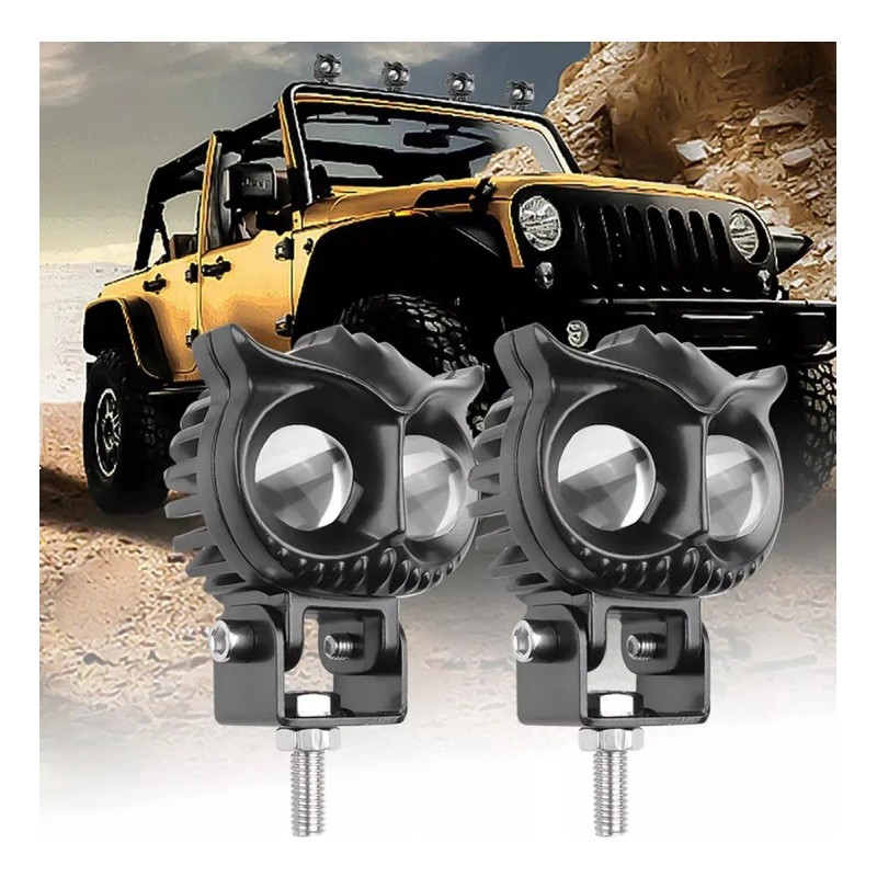 4pcs Luces Led Para Faros Motos Luz Auxiliares Lupa Autos