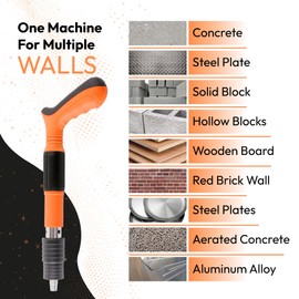 Concrete Nail Gun Kit - Manual Mini Steel Hammer Air Nailer Pistol for Cement Wall Fence and Woodworking Decoration with 200pcs Nails - Heavy Duty Fastening Shooter for Threaded Integrated Nails