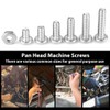 140pcs /set #10-24 Stainless Steel Cross Pan Head Screws with