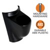 GlowShift Universal Fitment Black Single Pillar Gauge Pod Holder -