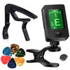 Moreyes Guitar Capo Tuner Clip On Guitar Bass Violin Ukulele