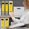 BEIMEIII Pack of 50 Yellow 3.6 x 19 cm Folder