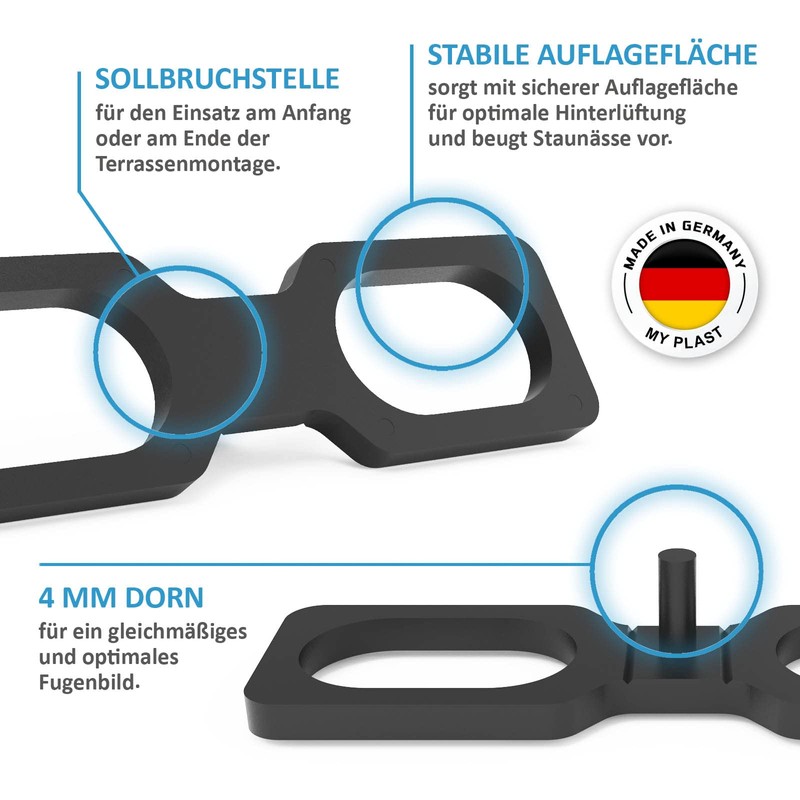 My Plast I Pack of 100 - 4mm Joint Width