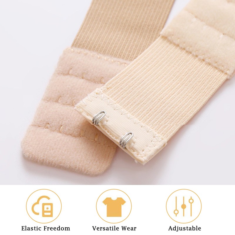 3 Pieces Bra Extenders, 3 Hooks×3 Rows Bra Strap Extension,