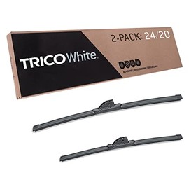 TRICO White® 24 Inch & 20 Inch Pack of 2 Extreme Weather Winter Automotive Replacement Windshield Wiper Blades for My Car (35-2420), Easy DIY Install & Superior Road Visibility