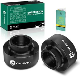 YHTAUTO 1.5 inch Rear Leveling Lift Kit Compatible with 2009-2023 Dodge Ram 1500, RWD/4WD, Aluminum Strut Spacers Suspension Leveling Kit Set of 2