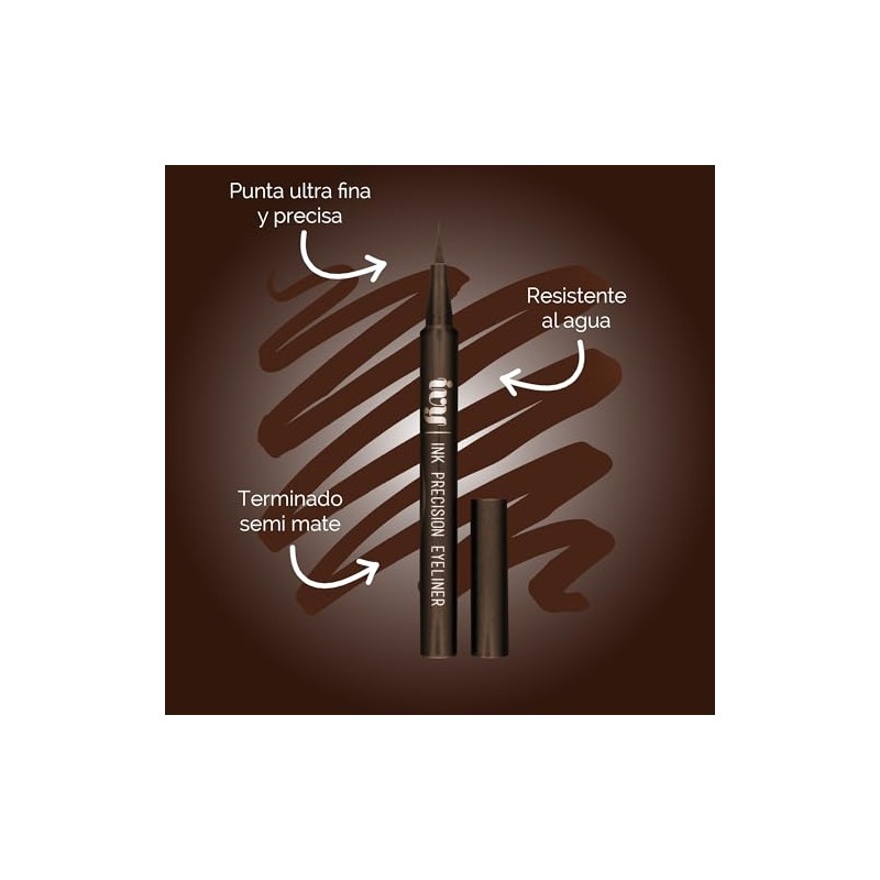 Kit de Maquillaje Viral; Sombra Dorada Goldie Sin, Plumon Delineador