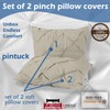 eBeddy Linens Silver Grey Pinch Pleated Pintuck Pillow Shams Set
