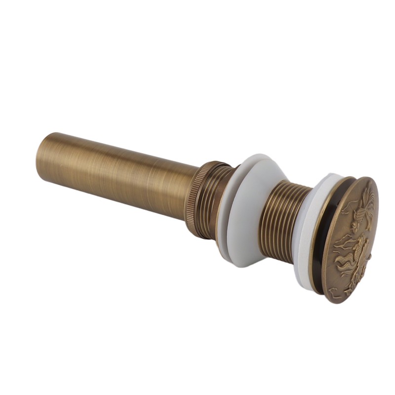 Bathroom Kitchen Sink Drain All Copper Pop Up Sink Drain