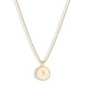 CTEEGN 14K Gold Plated Dainty Cross Necklace for Women White