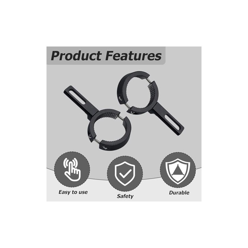 Motorcycle Headlight Bracket 38-60mm - Headlight Mount Motorcycle for Handlebar/Fork/Crashbar