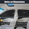XCBYT Car Window Shades - 4 Pcs Car Privacy Curtains