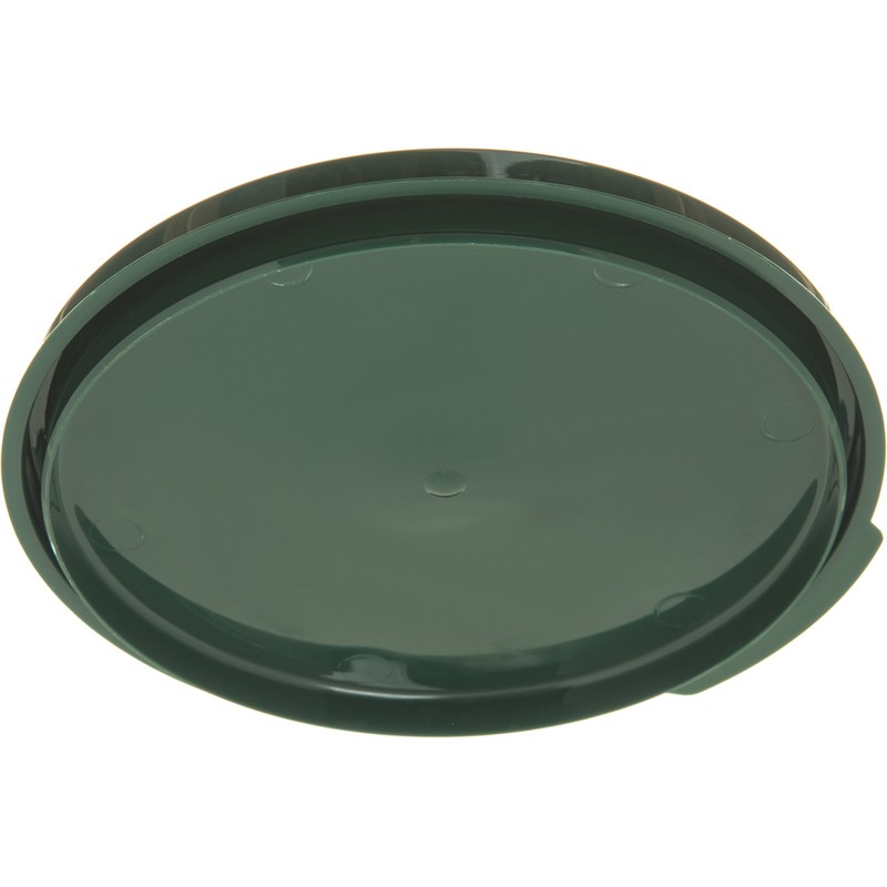 Carlisle 1077108 Round Container Lid, Polypropylene, Green, 2-4 Quart