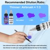 HOMY ARTY Airbrush Paint - 42 Colors with 6 Thinner